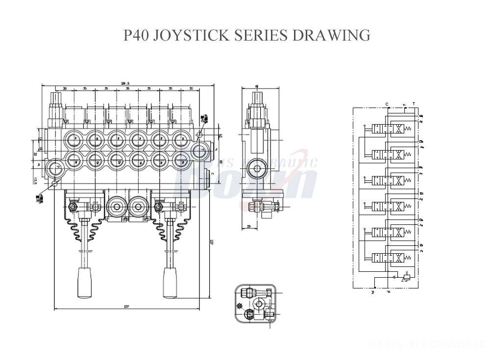 P40 Joystick Series Drawing