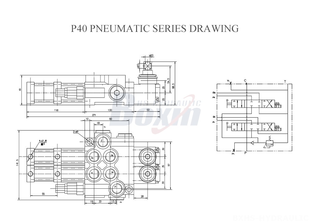 P40-Pneumatic-Series-Drawing
