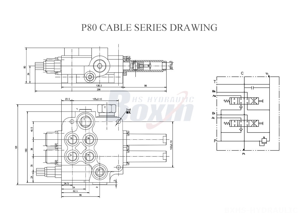 P80-Serie de cables-Dibujo