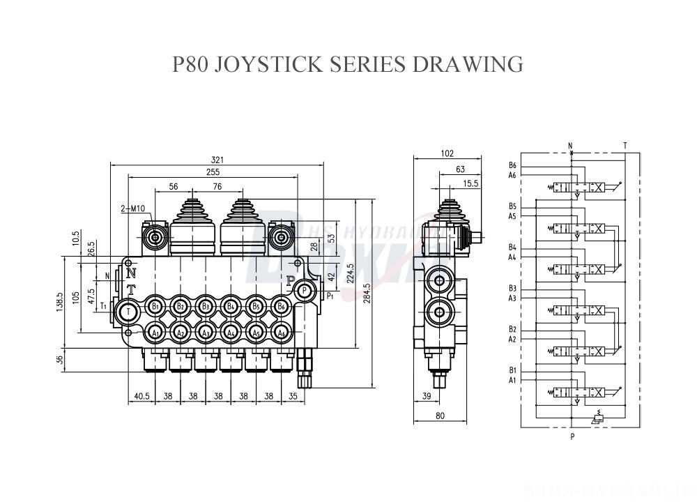 P80-Joystick-Series-Drawing