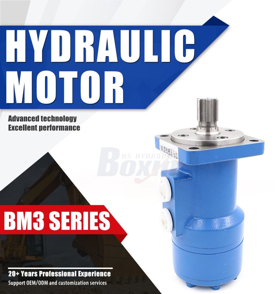 Custom & Private Label Hydraulic Motors: BM3 Cycloid (100 cc/r, 50 Lpm ...