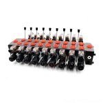 DCV58 Solenoid 9 Spool Sectional Directional Control Valve 6