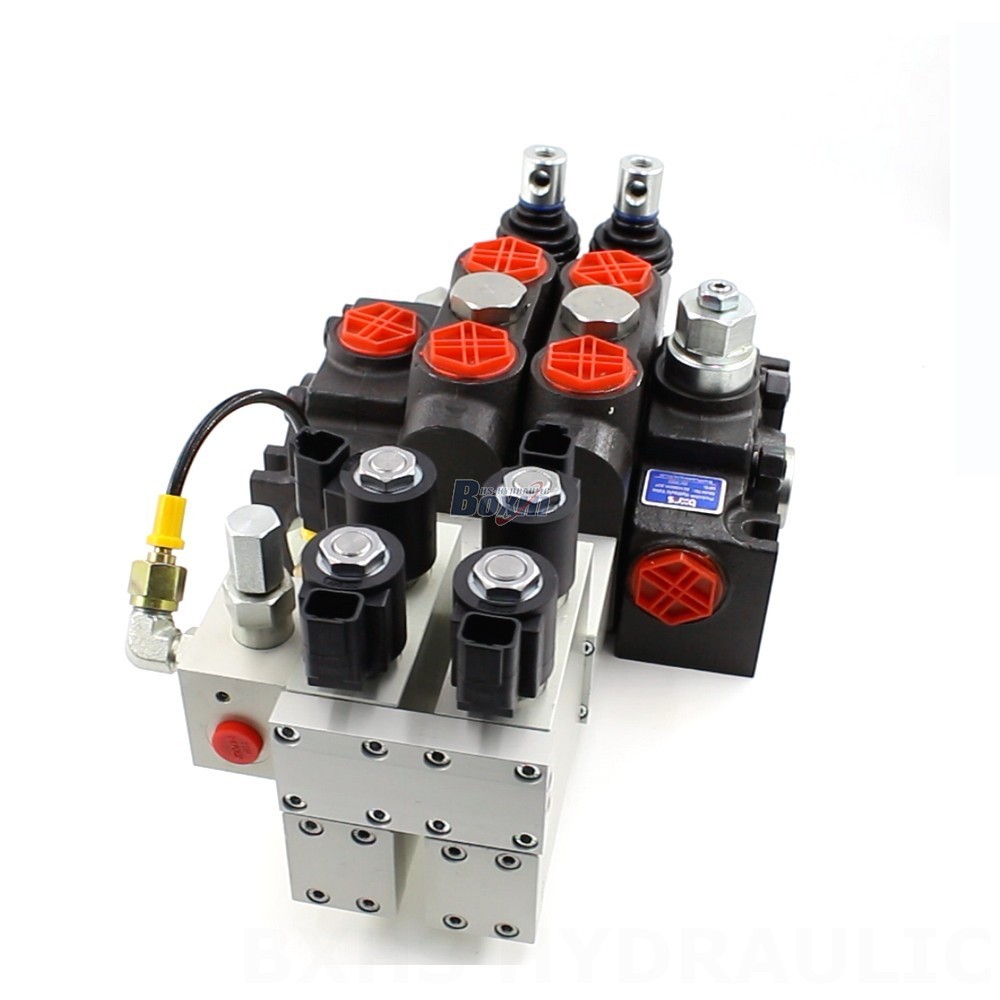 Válvula direccional seccional 52 GPM 2 carrete electrohidráulica DCV200 - Fabricante, OEM, ODM, Mayorista y distribución