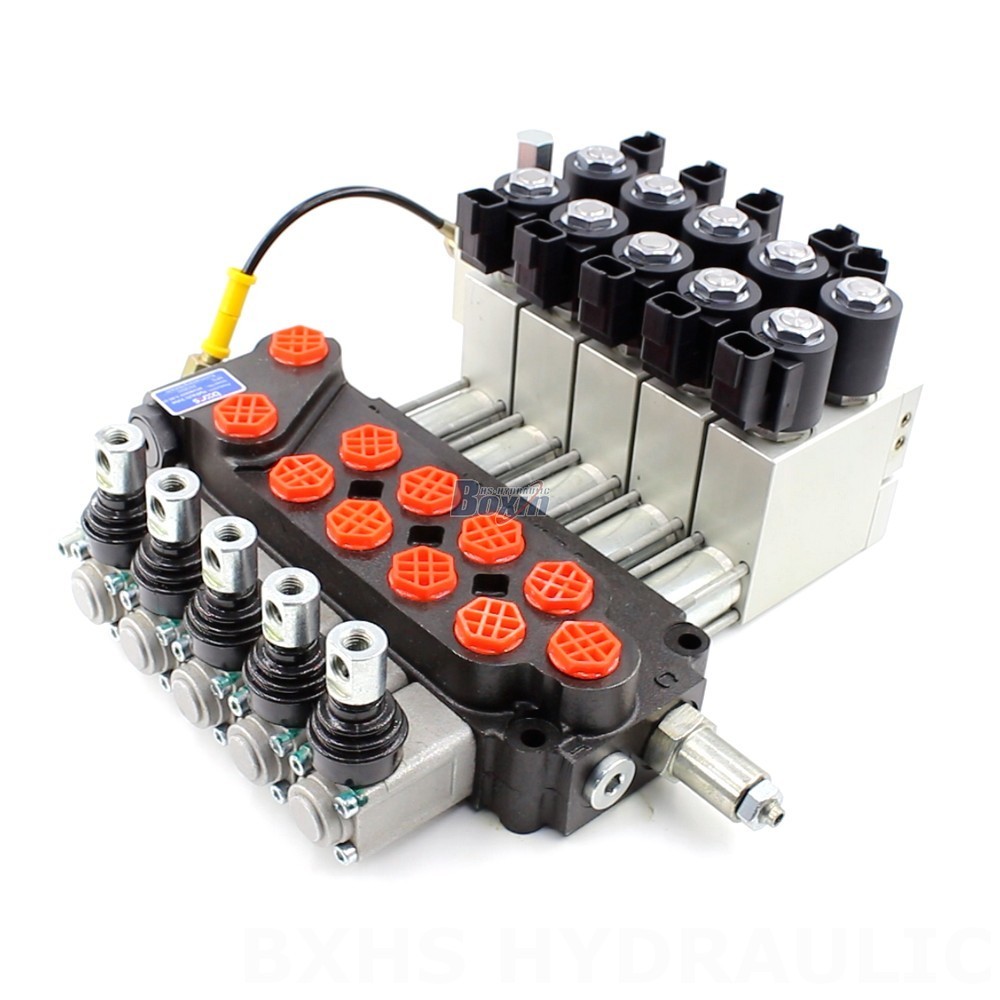 Válvula direccional monobloque 10,5 GPM 5 carrete manual DCV40Z - Fabricación, OEM, Marca del distribuidor, Personalizados y al por mayor