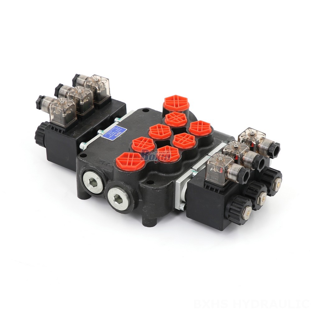 BXHS Hydraulic Monoblock Valve (21.2 GPM, 3-Spool Solenoid P80) – Global Manufacturer & Distributor