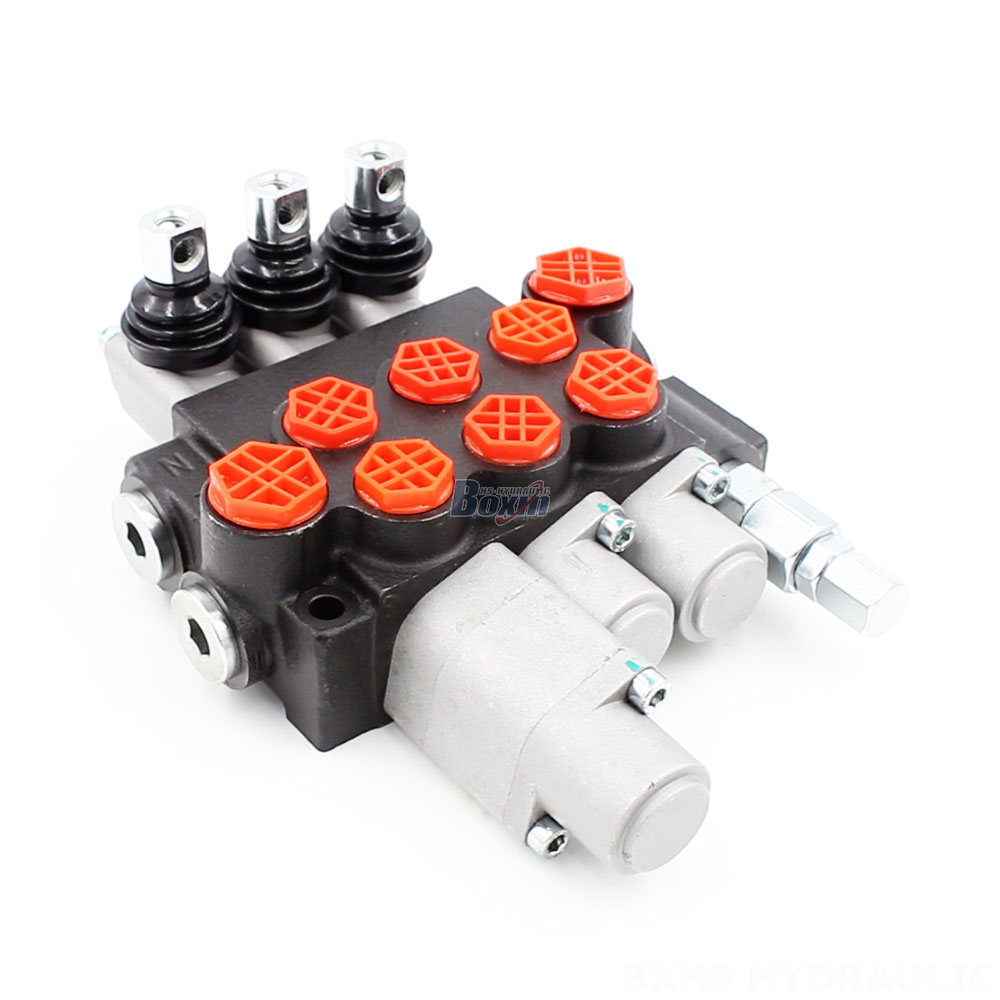 批发 10.5 GPM 3-Spool 手动换向阀 | 单体液压阀 P40-G12-G38-2OT-QTW