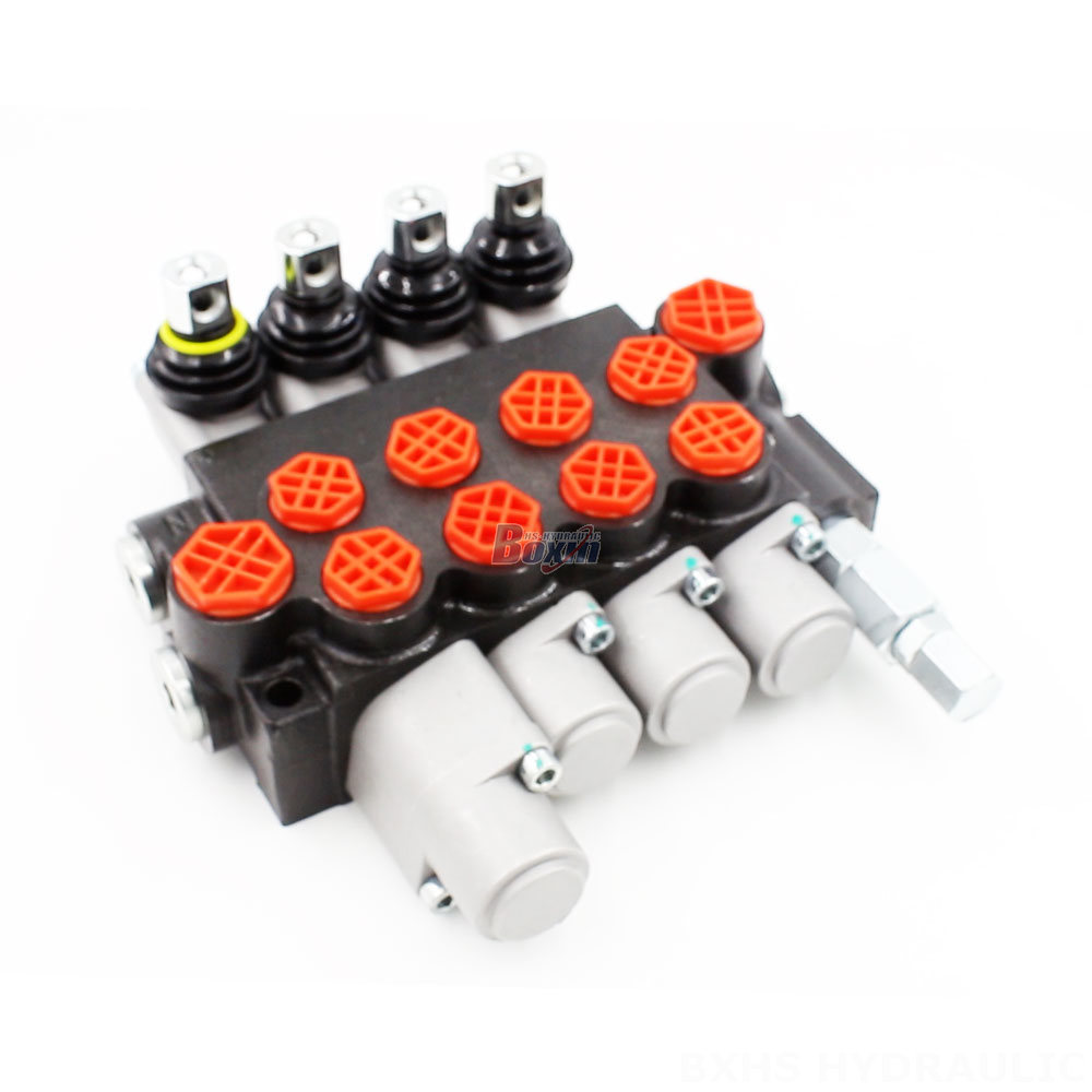 10.5 GPM 4-Spool Válvula direccional manual (P40-G12-G38-3OT-OTW) - Proveedor global y distribuidor