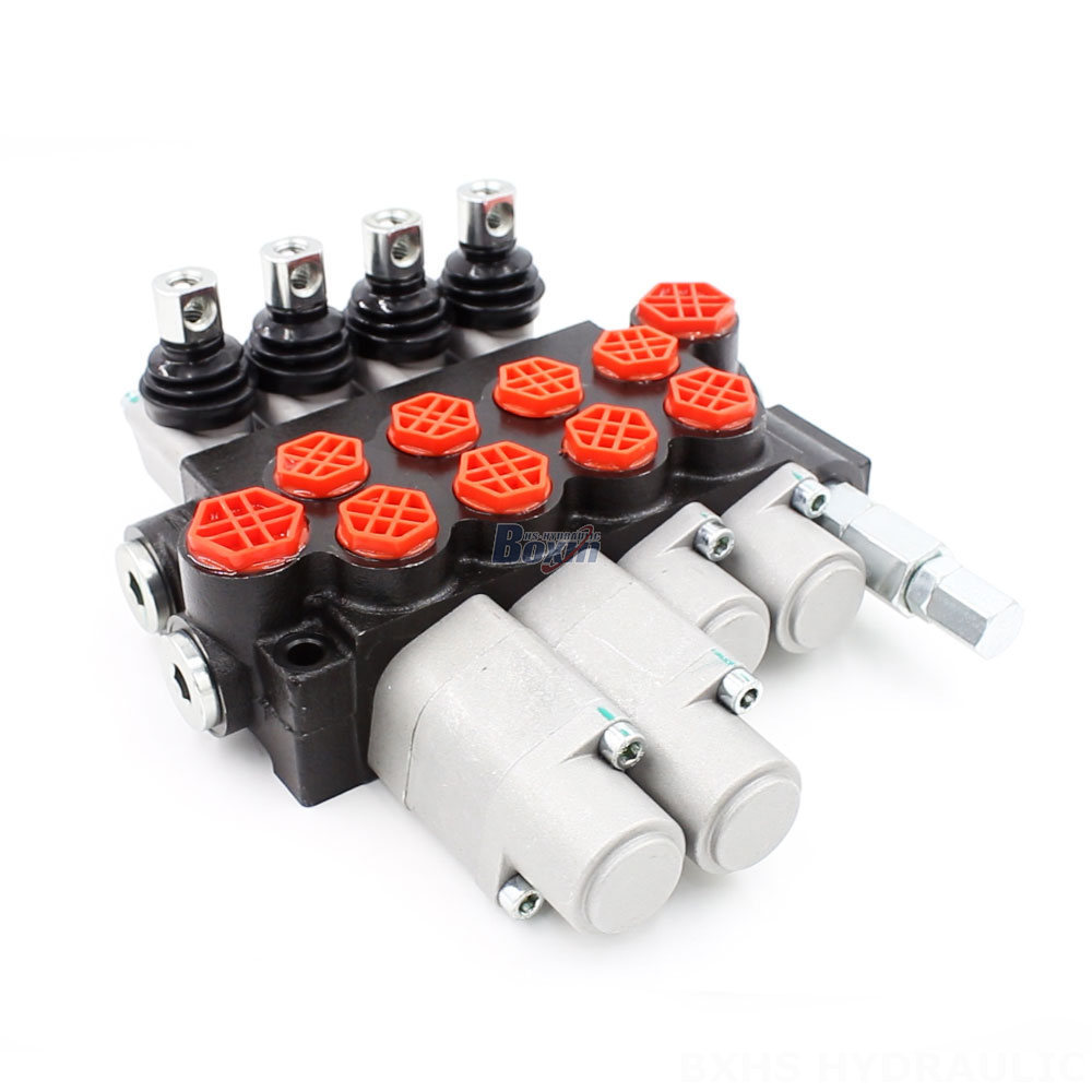 10.5 GPM 4-Spool Manual Directional Valve (P40-G12-G38) – Manufacturing, Distribution & Customization Available