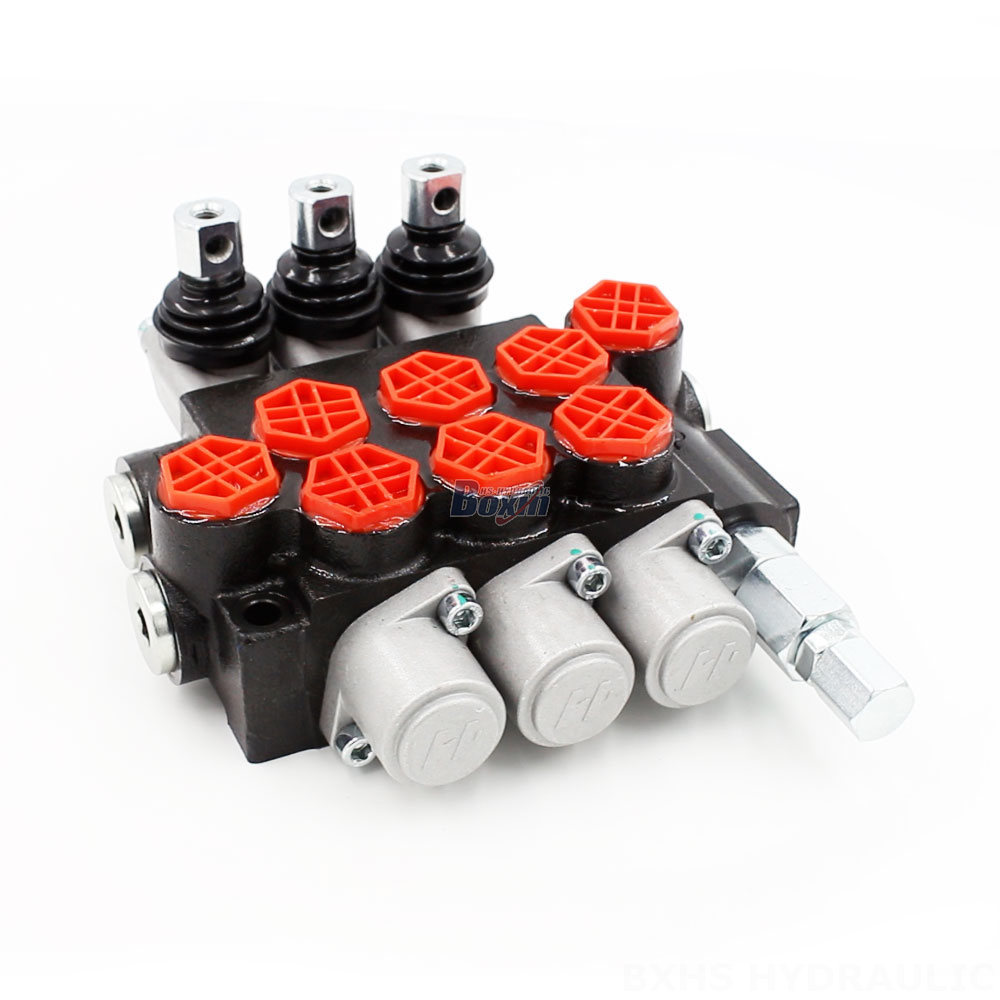 Ручной распределитель 10,5 GPM 3-Spool (P40-G12-OT) - Глобальные поставщики, дистрибьюторы и агенты приветствуются