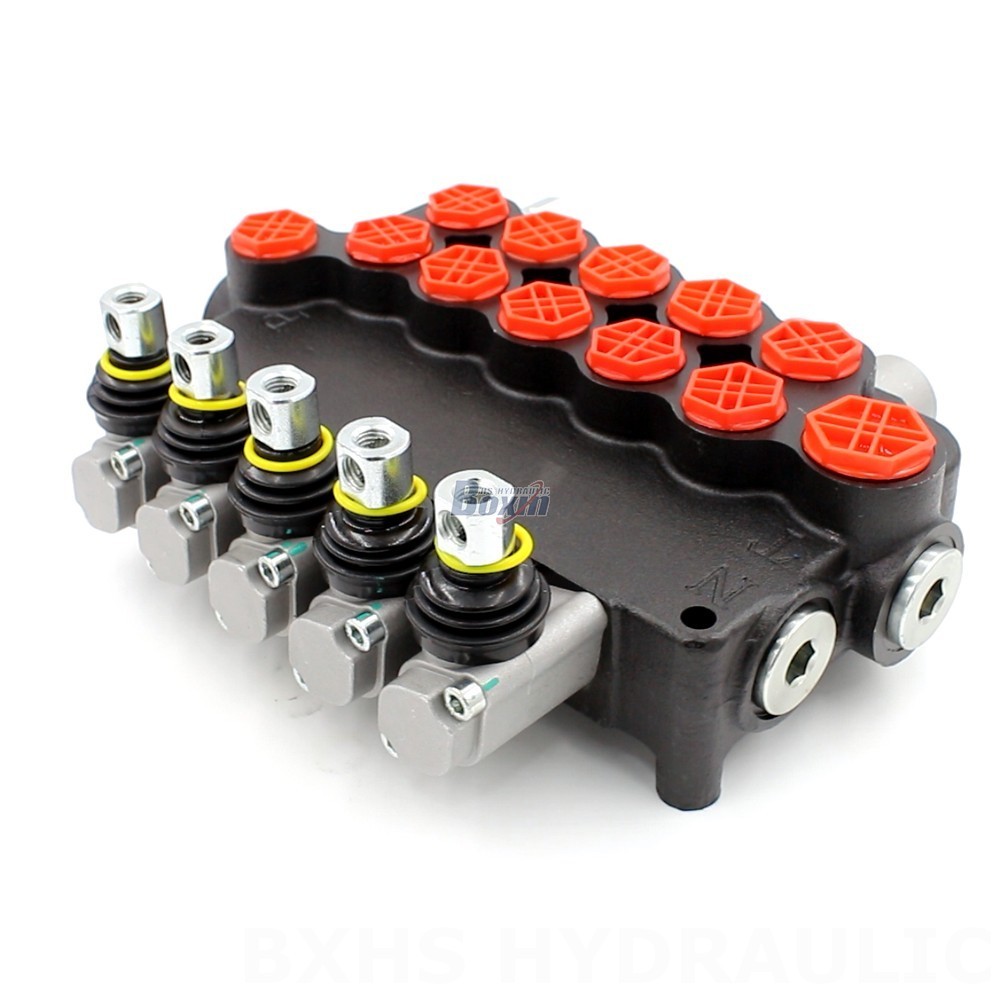 Monoblock Directional Valve 21.2 GPM 5 Spool Manual P80-G12-G38-OW – Manufacturing, OEM, Private Label, Custom, Wholesale