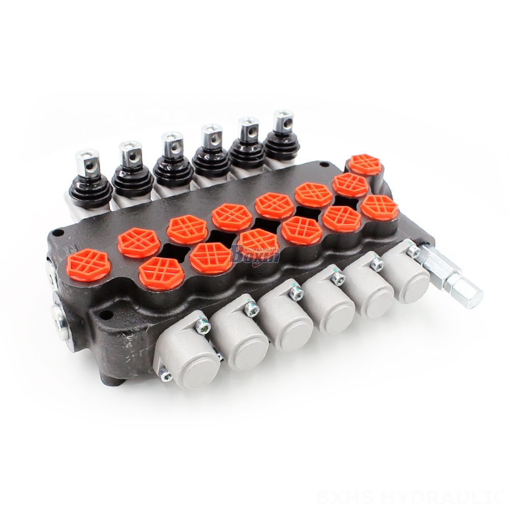 Гидравлические клапаны BXHS: 21,2 GPM 6-Spool Manual Directional Valve (P80-G34-OT) - Глобальный поставщик