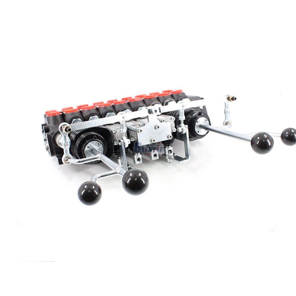 Válvula de control seccional hidráulica (8 carretes) - Funcionamiento manual y con joystick, 15,8 GPM