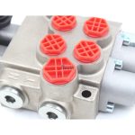 Hydraulic Monoblock Valve with Manual 2 Spool Operation, 10.5 GPM Flow 6