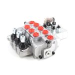 Hydraulic Sectional Directional Valve, Manual 3 Spool, 15.8 GPM Flow, Micro Switch Included 3