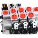 Hydraulic Sectional Directional Valve, Manual 3 Spool, 15.8 GPM Flow, Micro Switch Included 6
