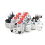 Hydraulic Sectional Directional Valve, Manual 3 Spool, 15.8 GPM Flow, Micro Switch Included 1
