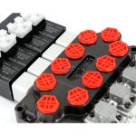 Hydraulic Q45 Monoblock Valve with 4 Spools – Solenoid & Manual Operation, 11.8 GPM 5