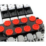 4 Spool Monoblock Directional Valve – 11.8 GPM Solenoid & Manual Control 5