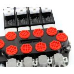 Hydraulic Q45 Monoblock Valve with 4 Spools – Solenoid & Manual Operation, 11.8 GPM 6
