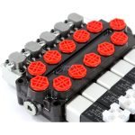 Versatile Monoblock Directional Valve Q45: 5 Spool, Solenoid/Manual, 11.8 GPM for Hydraulic Systems 4