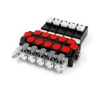 Hydraulic Monoblock Valve Q45: 5 Spool with Solenoid and Manual Operation, 11.8 GPM 3
