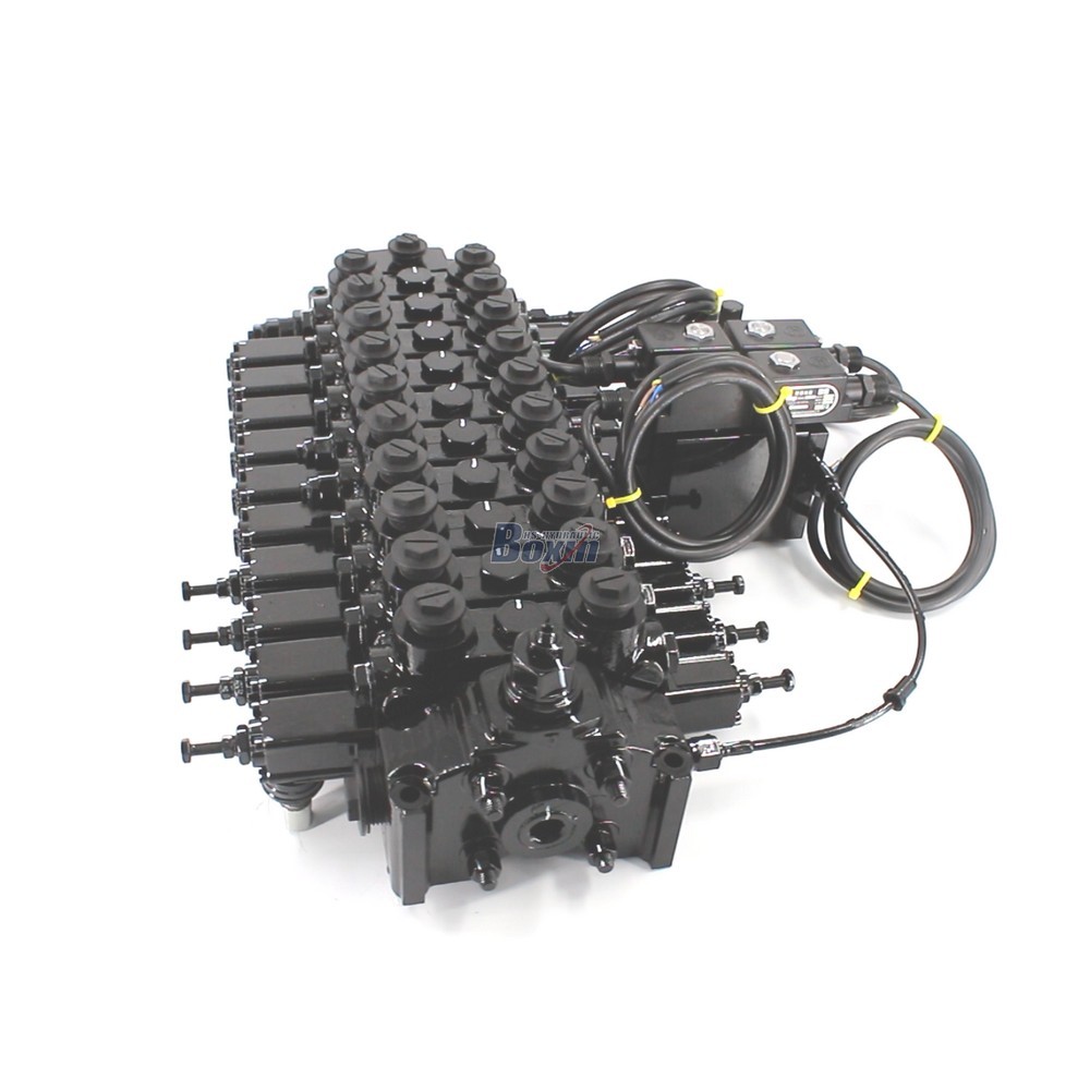 High Flow 39.6 GPM Hydraulic Sectional Valve: Dual Manual & Electro-hydraulic Control Options