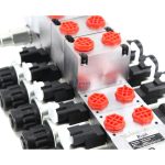 Global Supply: 5 Spool Electric Proportional Sectional Directional Valves 10.5 GPM DCV56 4