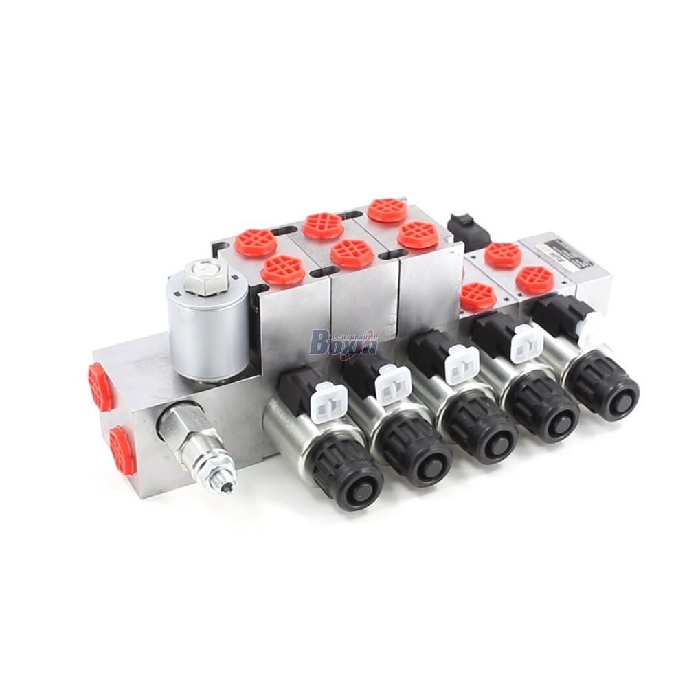 Proportional 10.5 GPM 5 Spool DCV56 Sectional Valve for Industrial Hydraulic Systems
