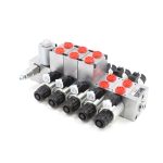 Sectional Electric Proportional Directional Control Valve 10.5 GPM 5 Spool DCV56 4